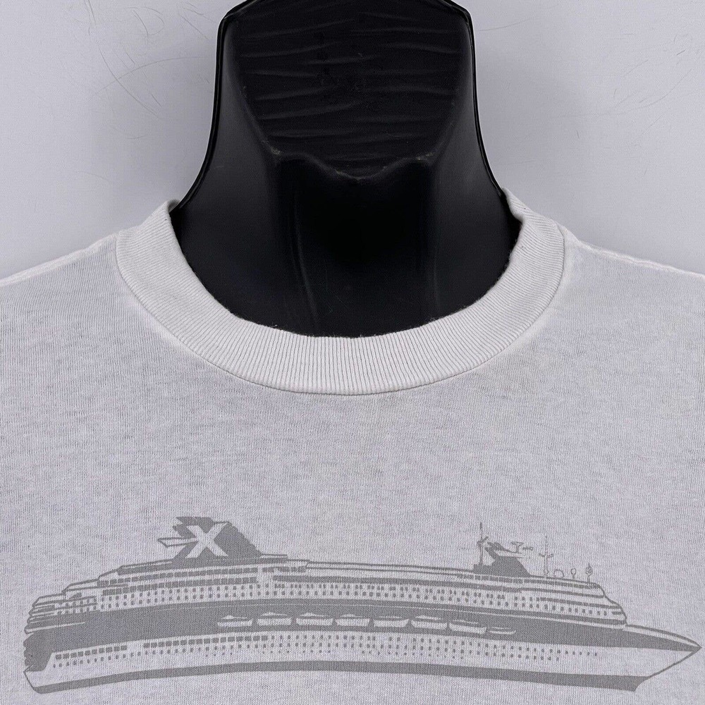 Mercury Celebrity Cruises T Shirt White Crew Neck Short Sleeves Delta Sz L Mens - Picture 5 of 7